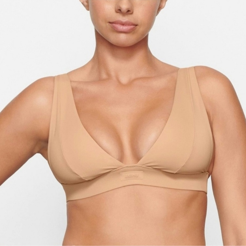 SKIMS Tan Bikini Top